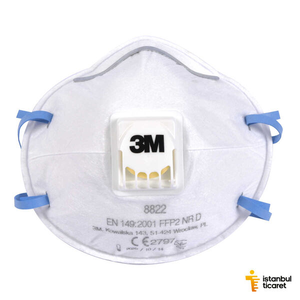 3M 8822 Ventilli Toz Maskesi FFP2 